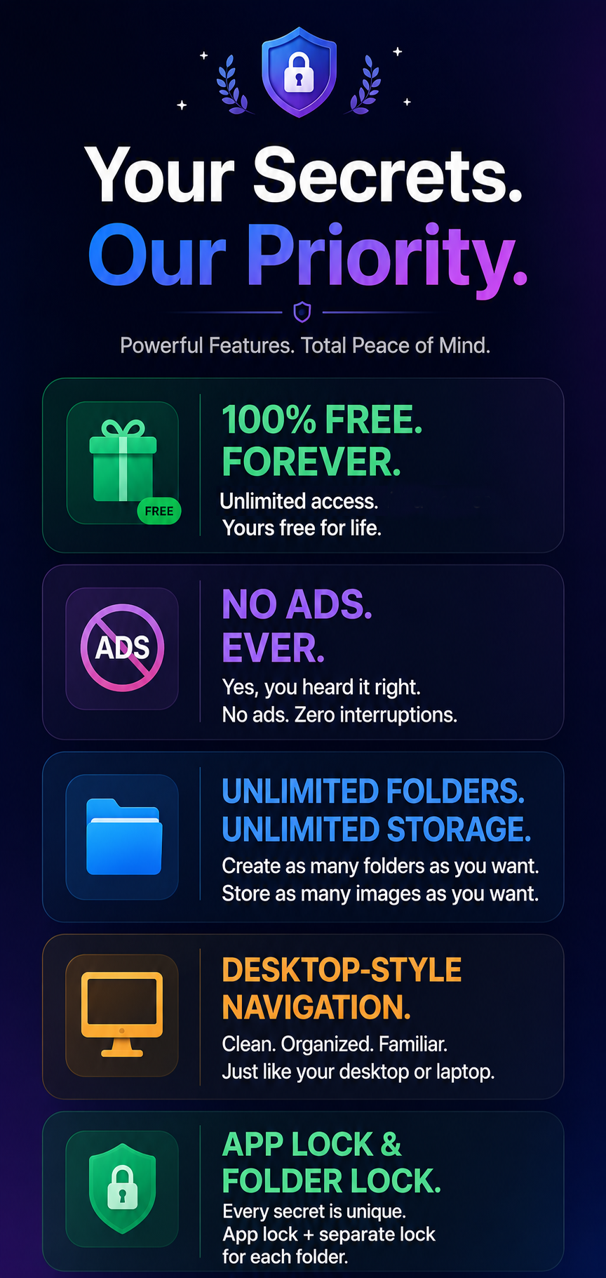 My File Free Features